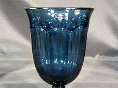 Noritake Provincial Colonial Dark Blue Iced Tea Glasses Set of 4