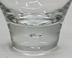 MCM Glass Barware With Controlled Bubble In Stem ? Kosta Boda ?