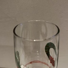 Christmas Wreath Glasses Jc Penny Seanson’s Greetings Set Of 4 NOS