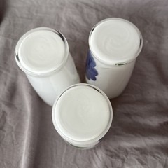 Three Bartlett Collins Gay Fad Grapes 5” White 10 Ounce Drinking Glasses