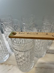 Gorgeous Ralph Lauren Aston Crystal Highball Drinking Glassware Set of 7