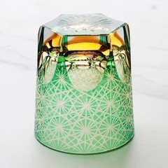 Edo Tokyo Kiriko Luxury Crystal Glass Knights Templar Whiskey Brandy Tumbler Cup