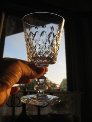 S/4 Rock Sharpe WESTMINSTER 6 1/4″ water wine goblets Elegant Depression glass