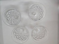 Fostoria American Clear Flared Low Water Goblets (4)