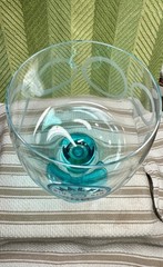 Pair Malfy Gin Copa Goblet Glass Genuine 17 oz Italy Gin Balloon Style Turquoise