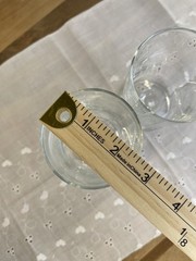 Pair of Vintage French Luminarc Glasses Embossed with White Stars Wine Glass