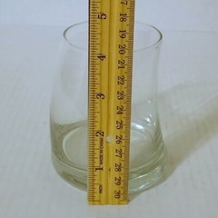 Libbey Clear Glass Swerve Double Old-Fashioned Rocks Glasses 14oz Set of 2