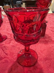Exquisite Fostoria Ruby Red 6.5” Vintage Argus Stemmed Goblets. Ex Condition