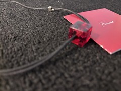 Baccarat Mod1 Red Square Necklace Collar In Crystal
