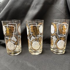 Vintage MCM Set of 3 Federal Glass Glen Echo 12 oz Glasses EUC