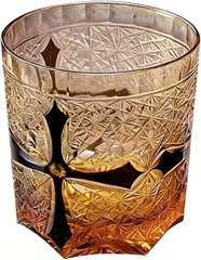 Bohemian Style Crystal Glass Hand Cut Glass Kiriko Christmas Glass 260ml/(9oz)