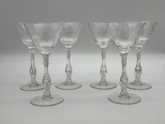 6 Cambridge Portia 3121 Stem Crystal 6″ Cocktail Goblets
