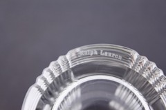 SET OF 2 RALPH LAUREN CRYSTAL GLEN PLAID HIGHBALL GLASSES – MINT