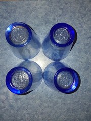 Vntg Kosta Boda Blue Swirl-Ulrica Hydman Vallien-8oz Tumblers-Brand New W/Tags!!