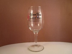 Mount Hope Estate & Winery Intercourse PA Clear Wine Glass
