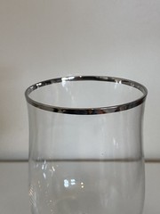 Set of 4 ~ Lenox Platinum Rim DESIRE Tulip Water or Wine Glasses