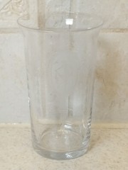 Tiffin Classic Glass Etched Nymph Dancing Nude Flat Tumbler 4 5/8″ 8oz EXCELLENT