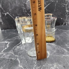 Vintage Anchor Hocking And Federal Glass Juice/Whiskey Glasses 1940’s Lot Of 9