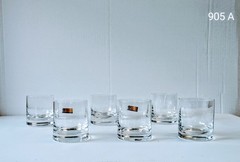 Set 6 Bohemian Handmade Crystal Czech Republic Barware Glasses 10.1 Fl Oz (11.3)