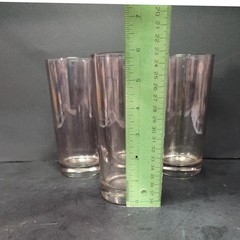 Libbey Ombre Blush Pink Tumblers, Set of 4, Vintage Glassware, Drinking Glasses