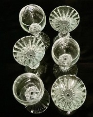 Vintage Mikasa “The Ritz” Cordial Crystal Glasses Set of 6