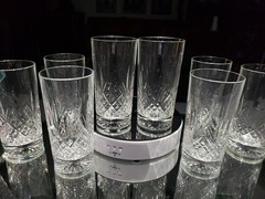 (1) Highball Tumbler 5-5/8″ Glass Cut Clear Crystal Edinburgh Montrose signed