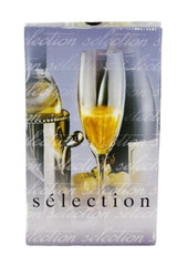 J G Durand Cristal D’ Arques Set of 4 Selection Crystal Glass Flutes 8 Oz