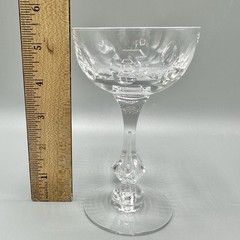 Set Of 7 Vintage Tiffin Franciscan Mirage Liquor/Cocktail Glasses Thumbprint /cb