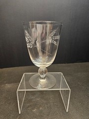 12-Vintage Etched Viking «Sheaf of Wheat» Water Glasses (664)