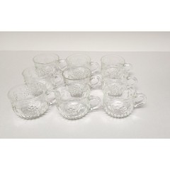 Jeannette 20PCS Glass Fruit Pattern Punch Bowl & Cups Party, Holiday, Hosting