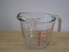 Anchor Glass 2 Cup Measuring Cup with Handle Made In USA Kitchen Cooking