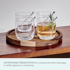 Glenwood Double Old Fashioned Barware Entertaining Set, 9 Piece