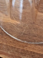 2 Cristal d’Arques Durand CHANTELLE Crystal Wine Goblet Glass 7.1/4″