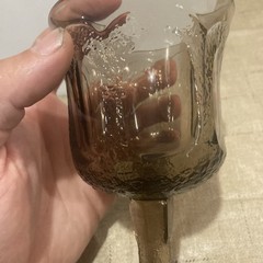 Set Of 6 Fostoria «Woodland Brown» Gray Wine Glasses Goblets Bundle Lot