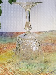 Cristal D’Arques-Durand Chantilly Taille Beaugency Water Goblet Set of 4