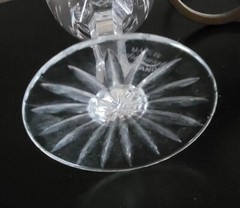 Edinburgh crystal Wine Glasses, Lomond design, Original Style, boxed set of 6