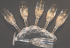 Waterford Brookside Set Of Six Champagne Glasses