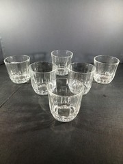 Set of 6 St George American Heritage Old Fashioned Heavy Crystal Whiskey Glasses
