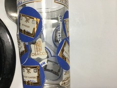 Rare Old MCM Vintage Blue Chip Stocks Double Rocks Glasses Blue&Gold Set of 4