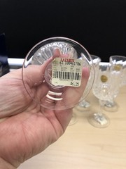 6 Count Of Cristal d’ Arques Lead Crystal Longchamp 17,5 cl Goblet Wine Glasses