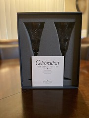 Waterford Crystal Celebration Toasting Champagne Flutes w/Box-First Edition-Love