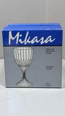 Mikasa Park Lane SN101 Full Lead Crystal Goblets Set of 4 Germany Boxed Elegant