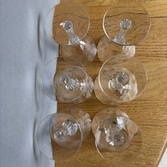 6 Vtg Tiffin Franciscan Cerice Cordial Glasses -Etched Roses – 4 3/4” – Perfect!