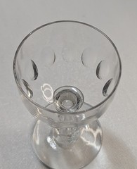 Presumed Val Saint Lambert Olivier Pattern 104 Cordial Glass Crystal Early 1900s