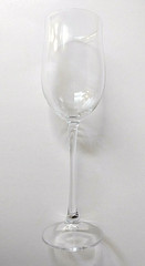 Bohemia Czech Republic Clear Plain Lead Crystal Wine Glass, 9.5″ Tall, Set of 3