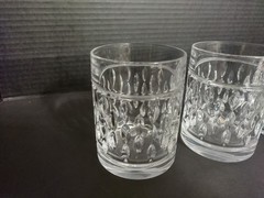 Ralph Lauren Crystal Aston Double Old Fashioned Lowball Glasses Set of 4
