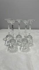 Mikasa Crystal Interlude Park Avenue 8″ Wine Glasses Goblets Set Of 5