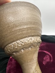 Greenfield Village Studio Art Pottery Wine Glass Goblet Chalice