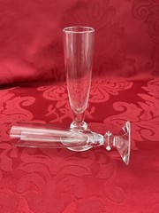 FLAWLESS Flute BACCARAT France Two Glass VEGA Crystal VODKA SHOT CORDIAL LIQUEUR