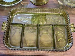 Indiana Glass 4 piece green glass set
